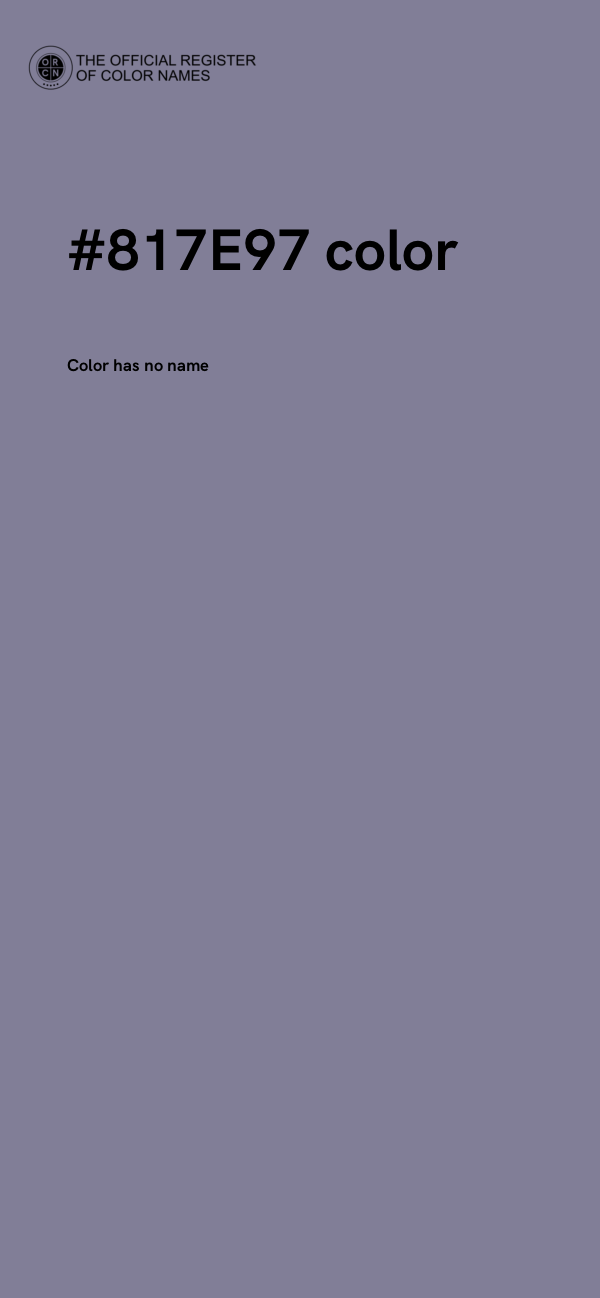 #817E97 color image