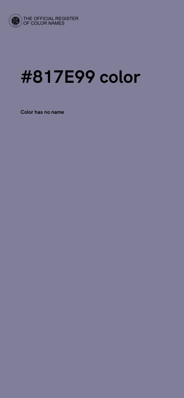 #817E99 color image