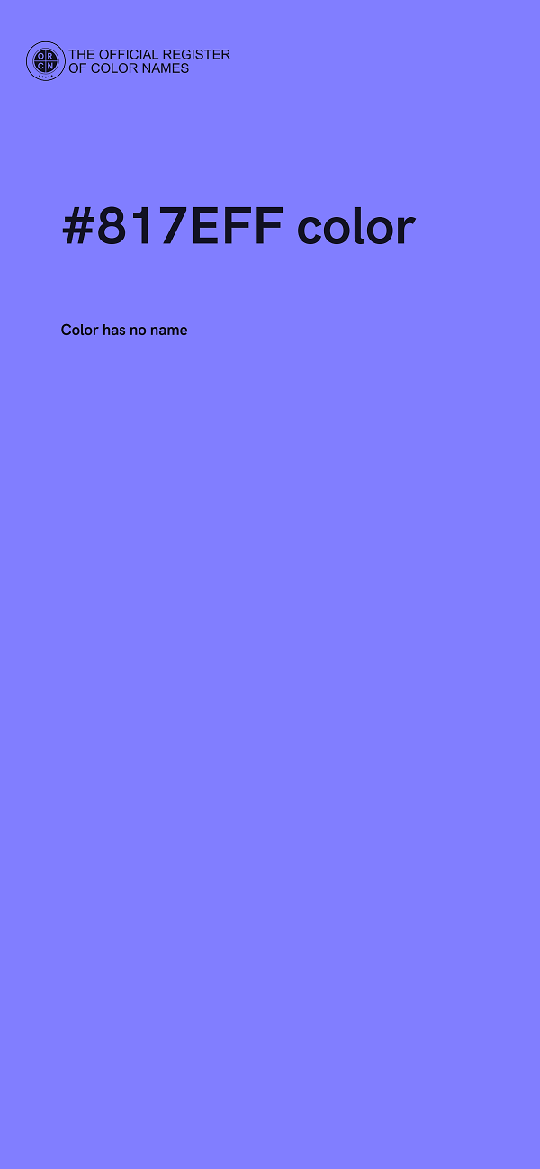#817EFF color image