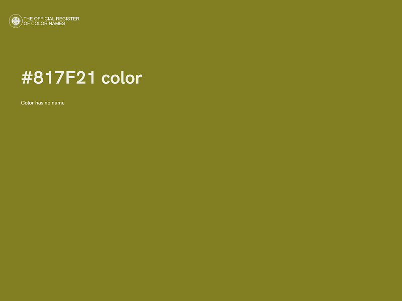 #817F21 color image