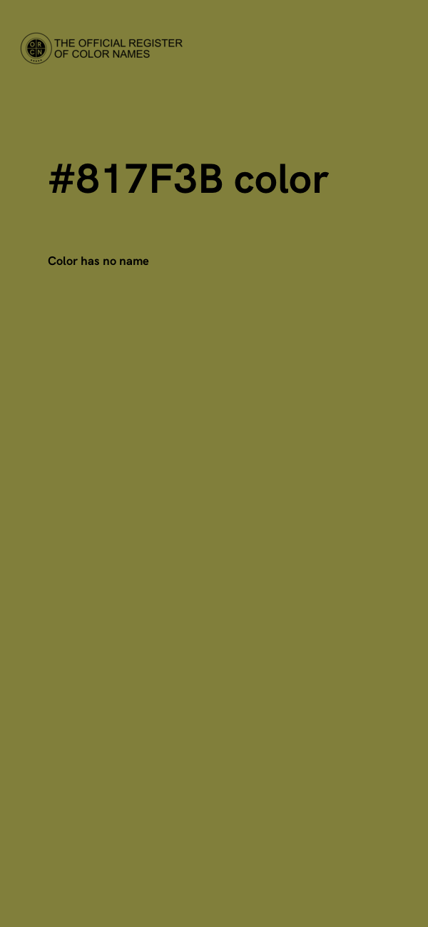 #817F3B color image