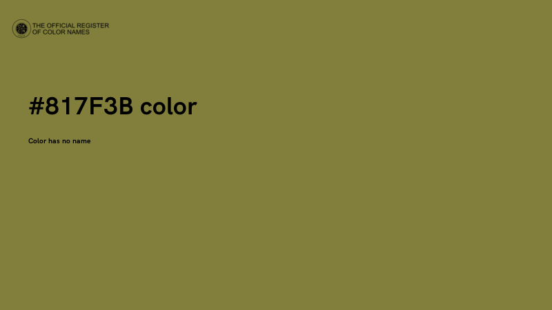 #817F3B color image