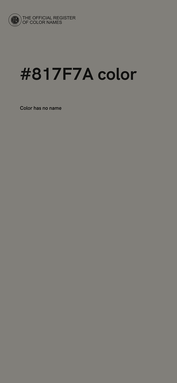 #817F7A color image