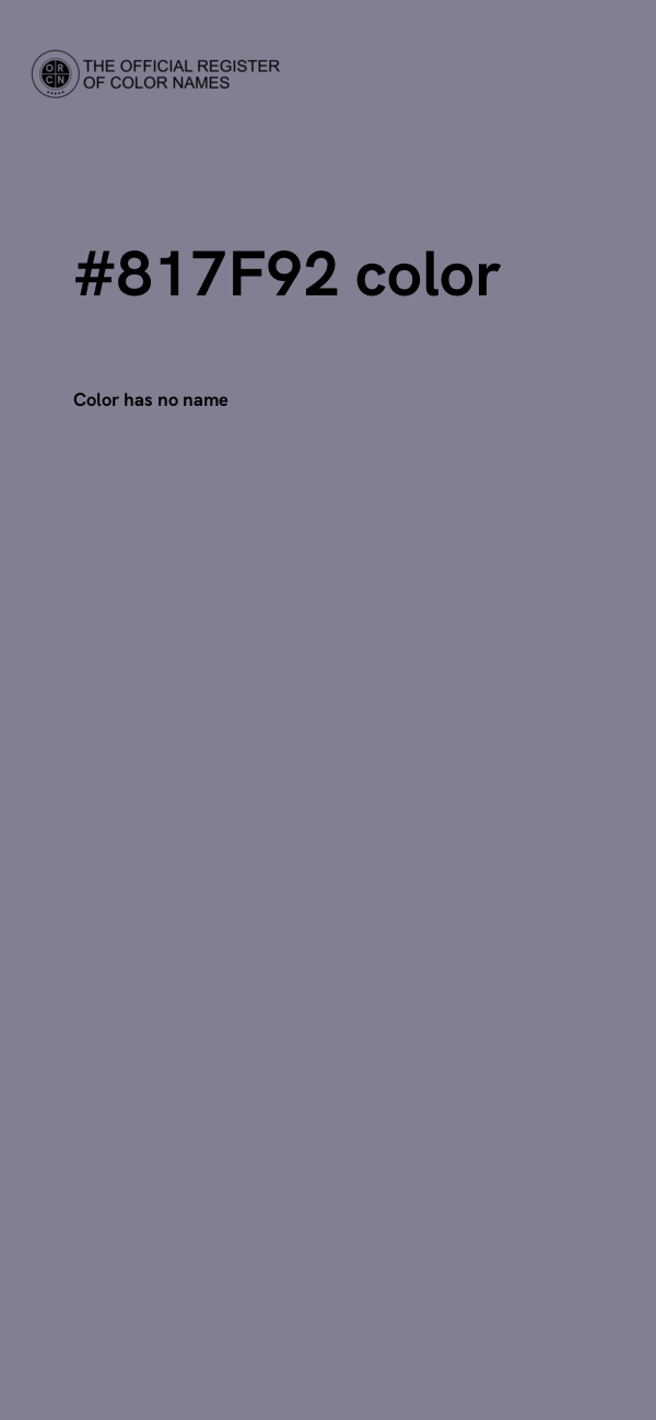 #817F92 color image
