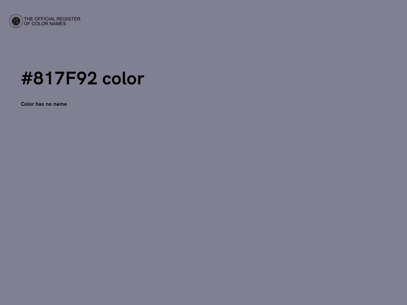 #817F92 color image