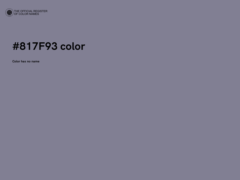 #817F93 color image