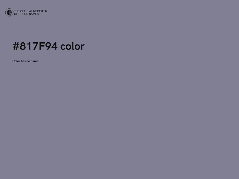 #817F94 color image