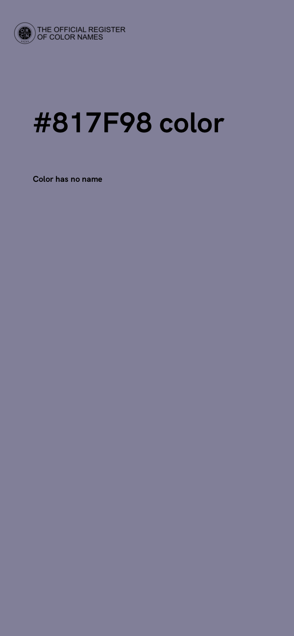 #817F98 color image