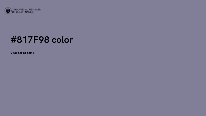 #817F98 color image