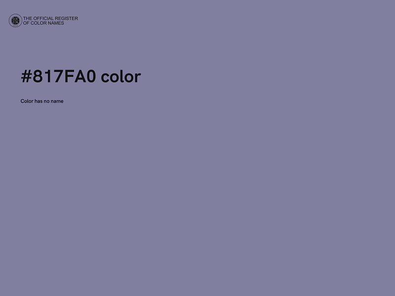 #817FA0 color image