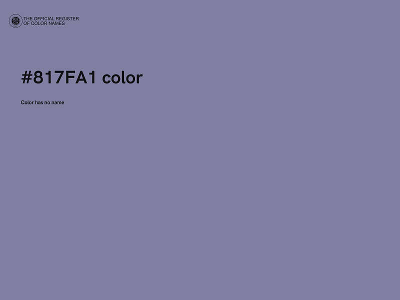 #817FA1 color image