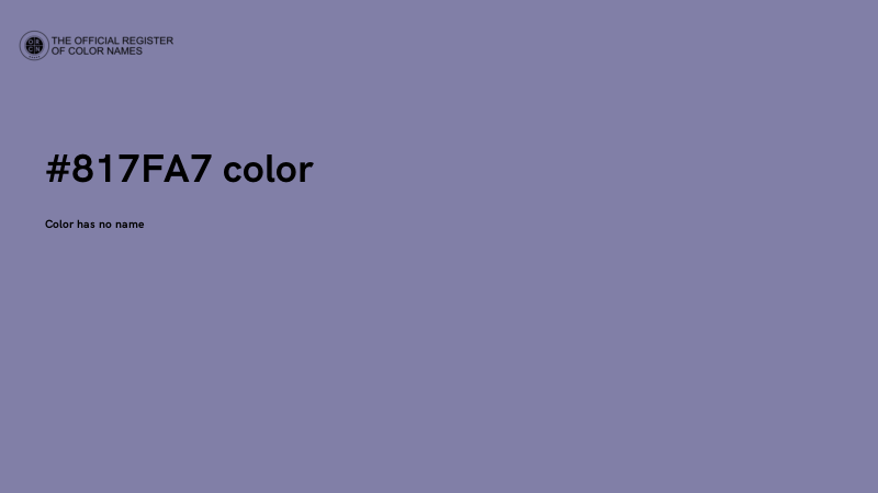 #817FA7 color image