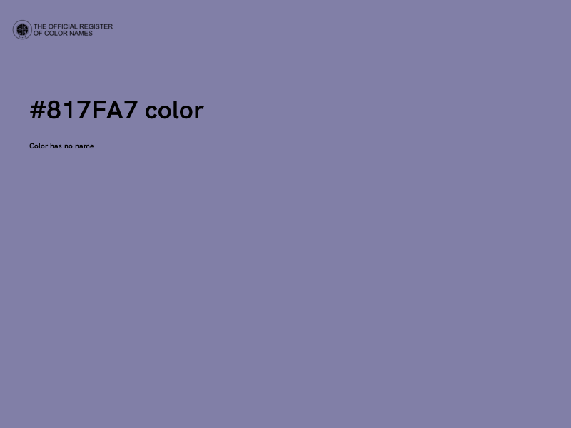 #817FA7 color image