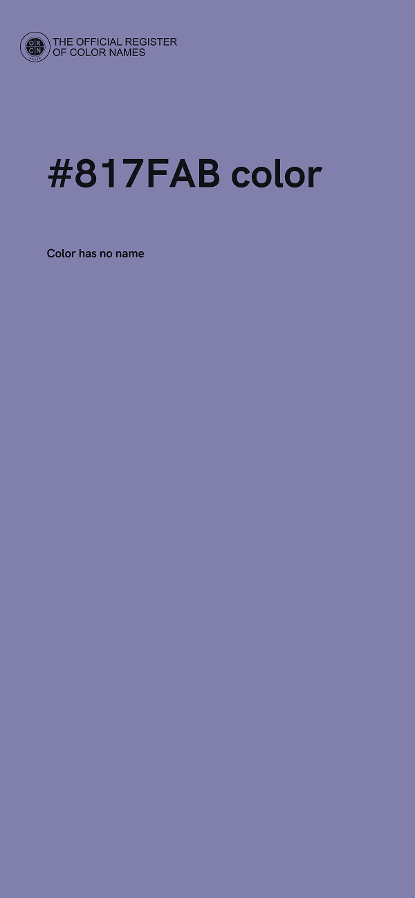 #817FAB color image