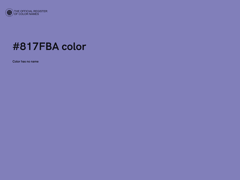 #817FBA color image