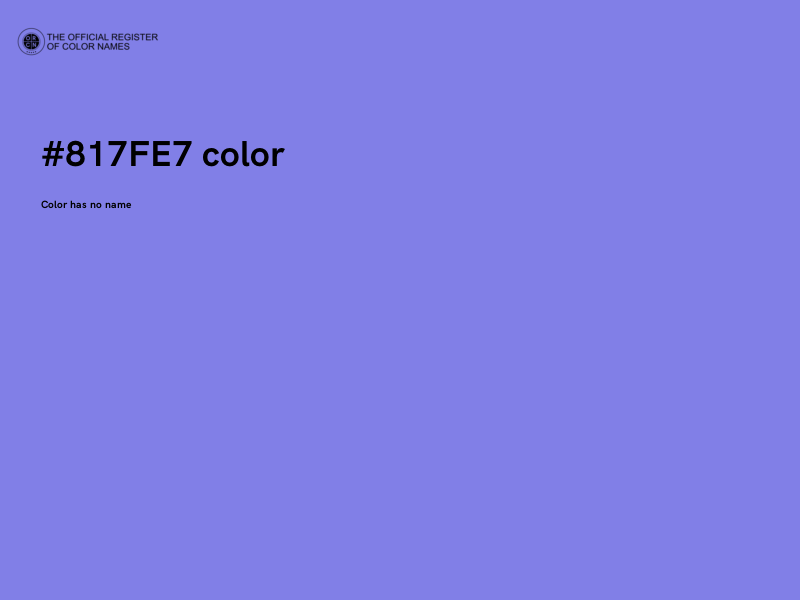 #817FE7 color image