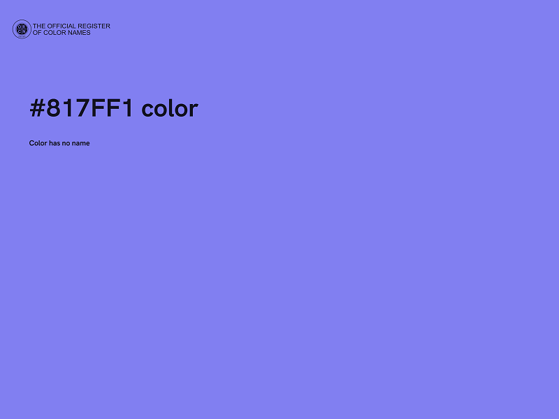 #817FF1 color image