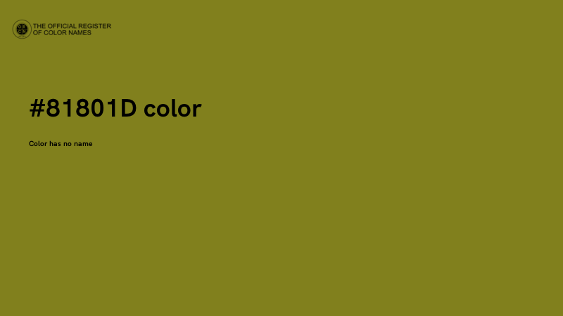 #81801D color image