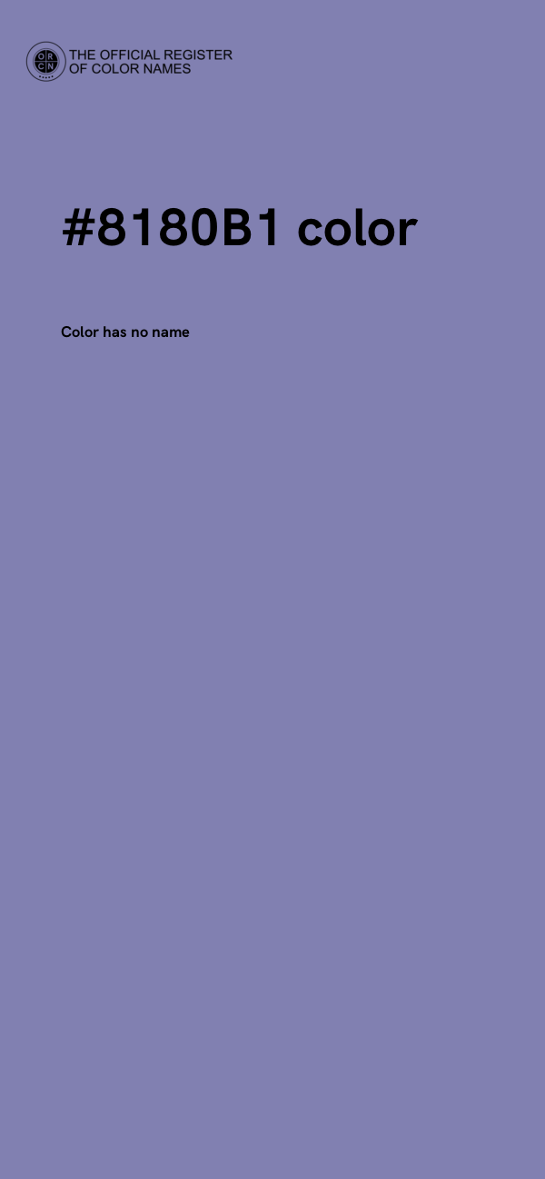 #8180B1 color image