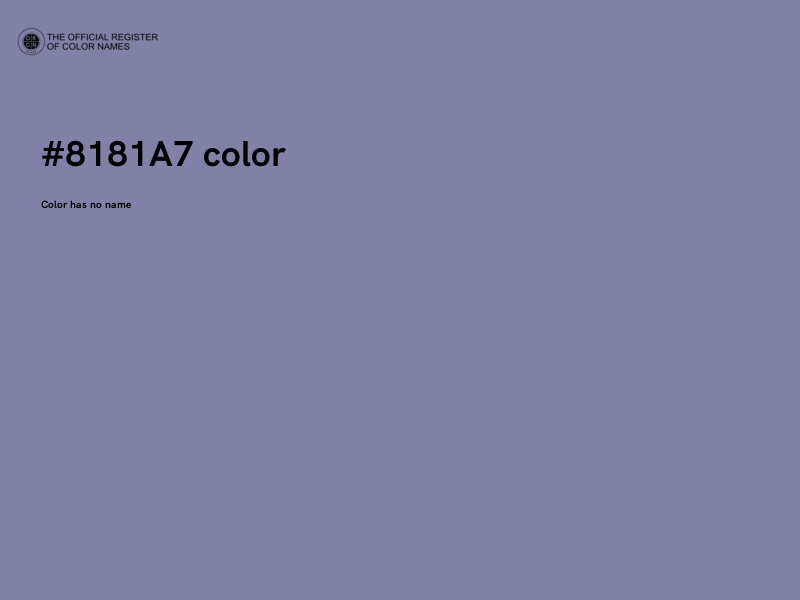 #8181A7 color image