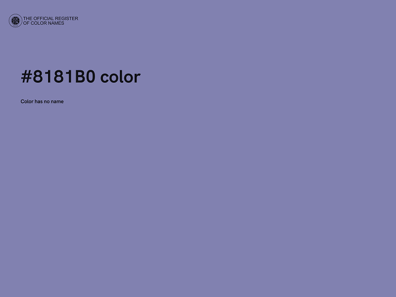 #8181B0 color image