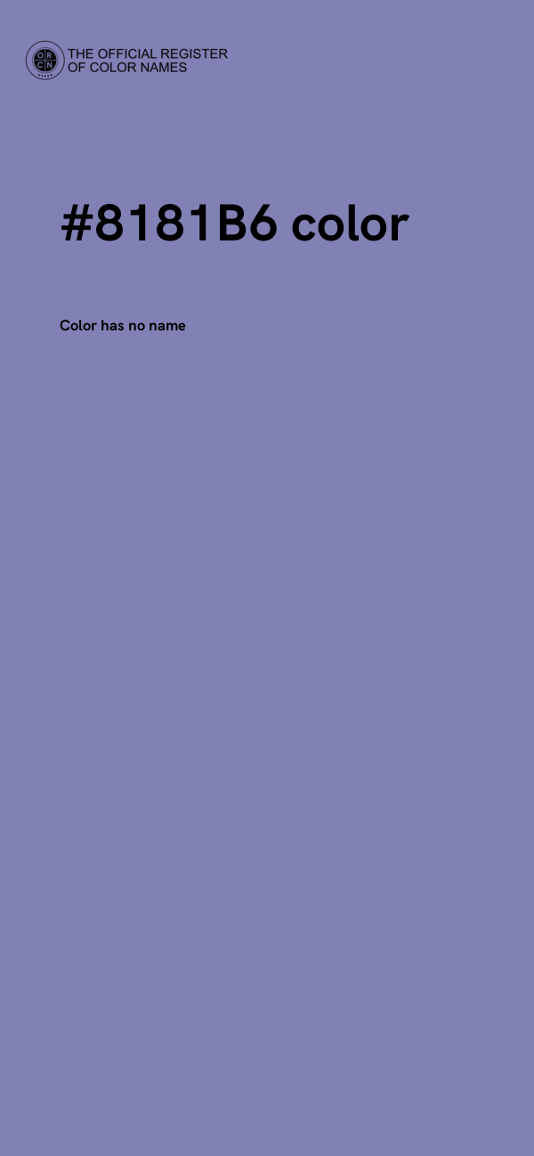 #8181B6 color image