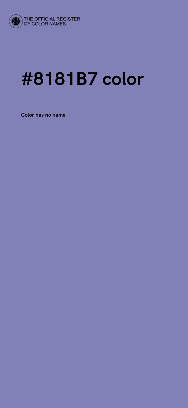 #8181B7 color image