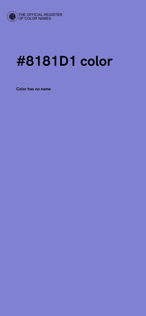 #8181D1 color image