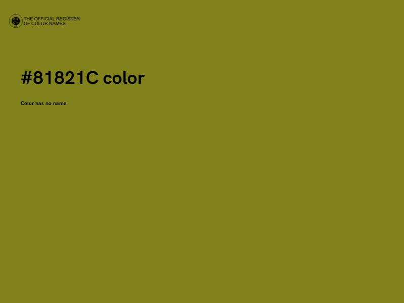 #81821C color image