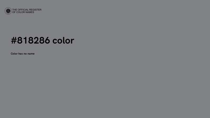 #818286 color image