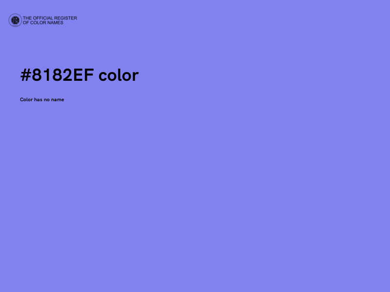 #8182EF color image