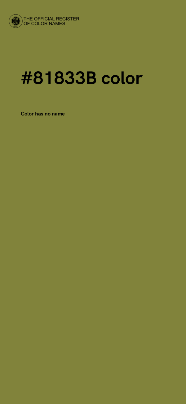 #81833B color image