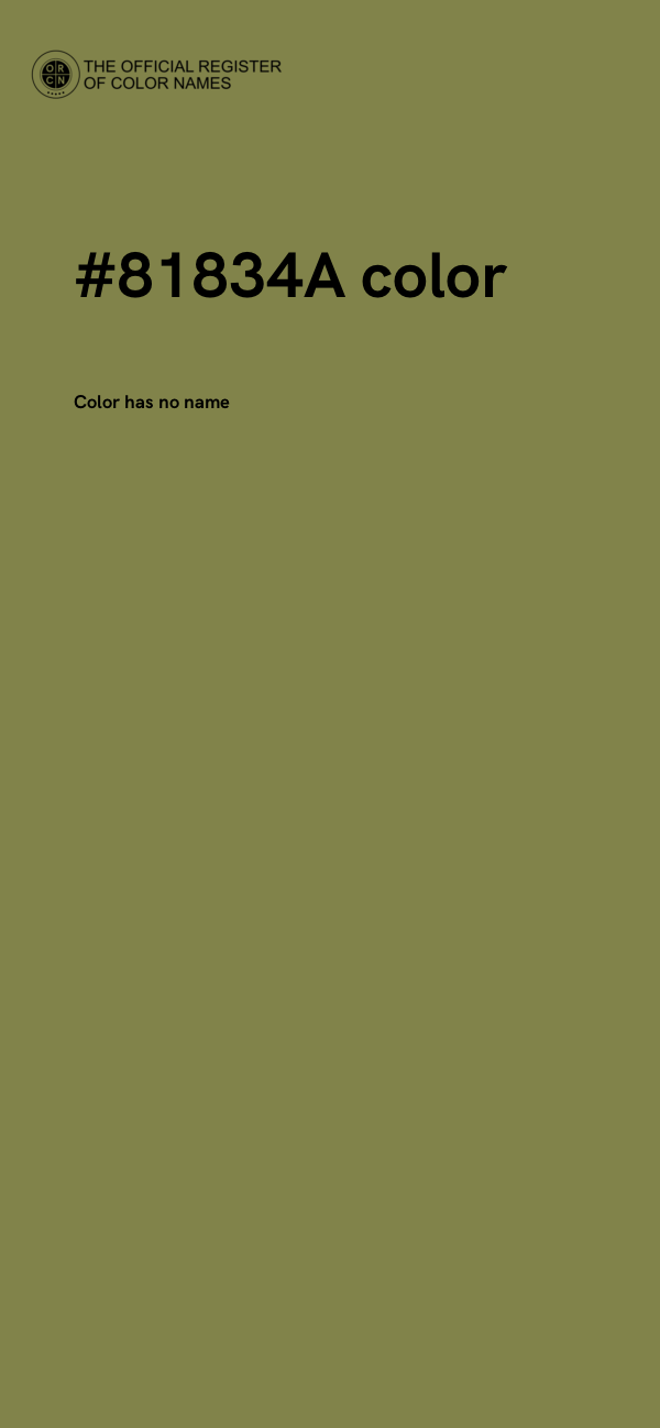 #81834A color image