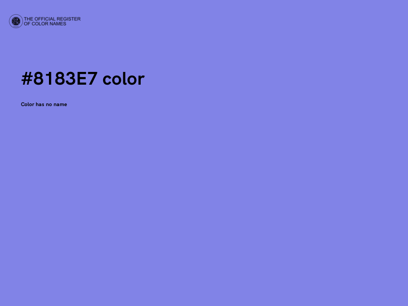 #8183E7 color image