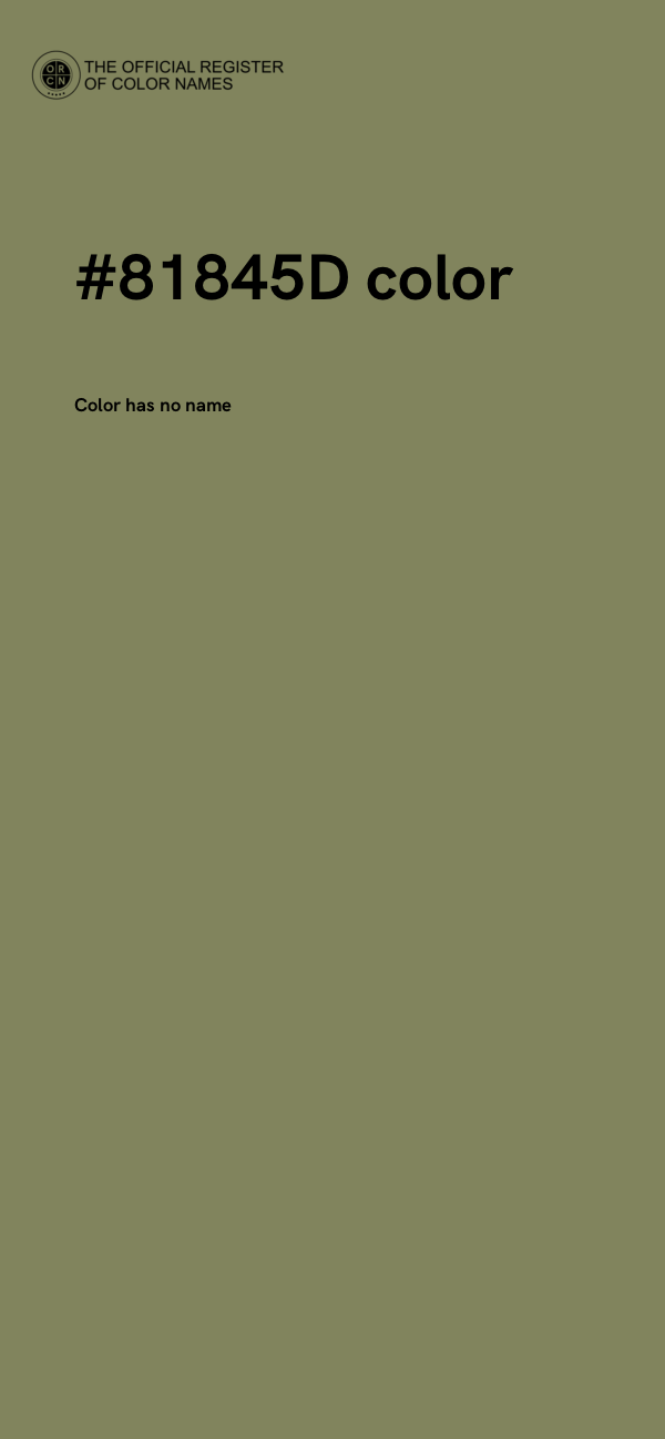 #81845D color image