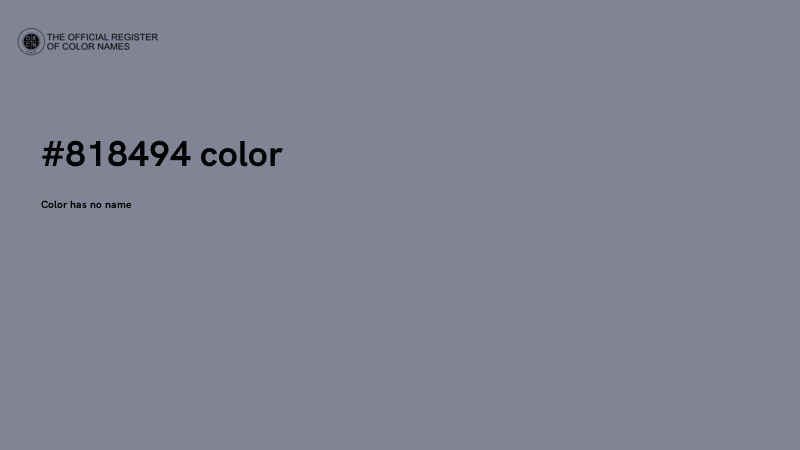 #818494 color image