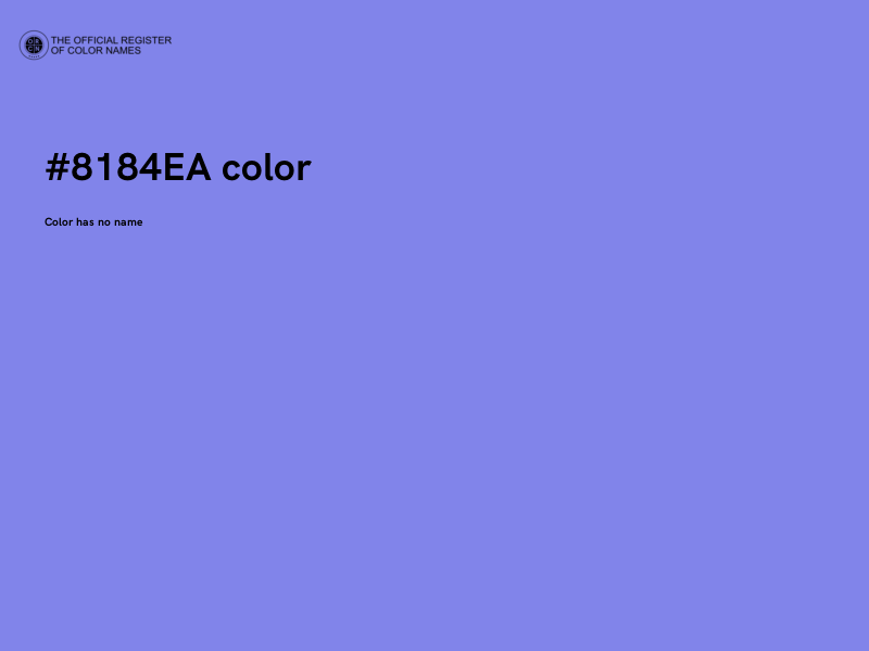 #8184EA color image
