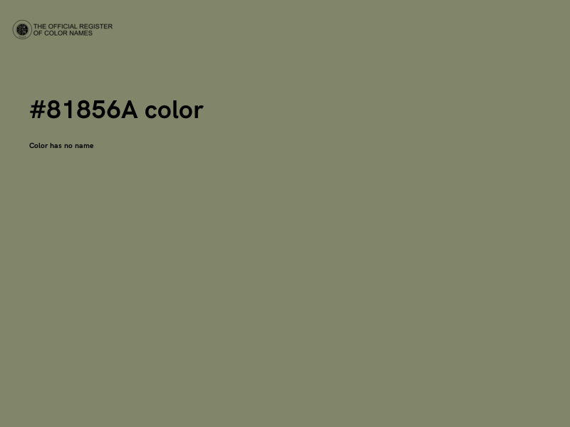 #81856A color image