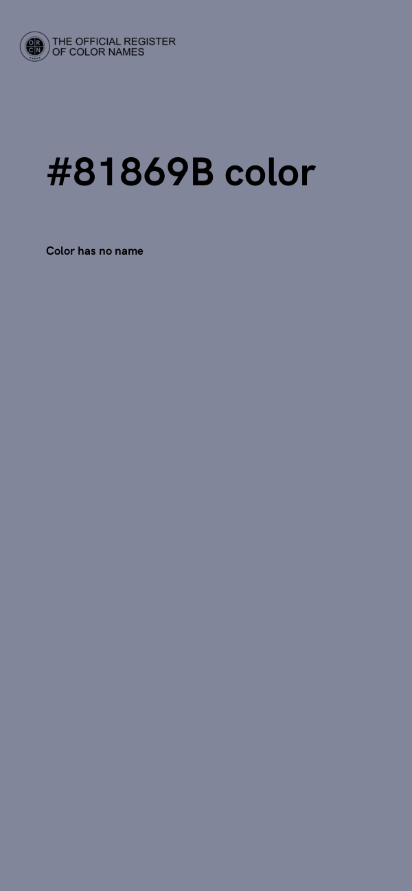 #81869B color image