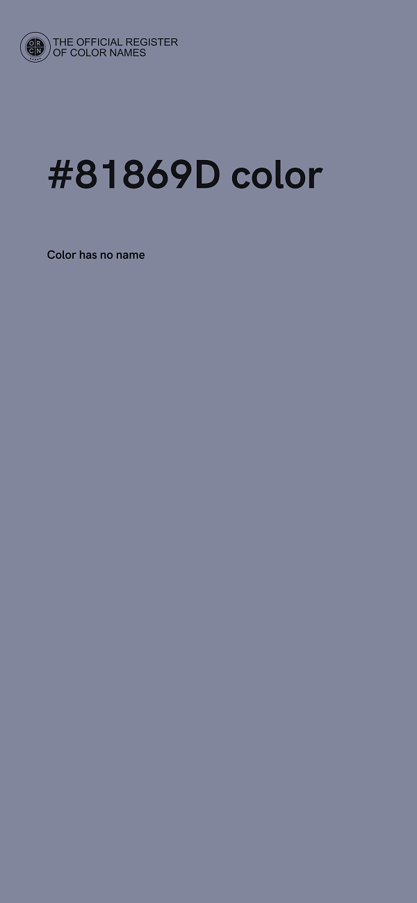 #81869D color image