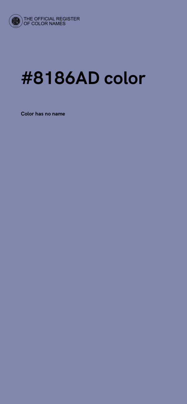#8186AD color image