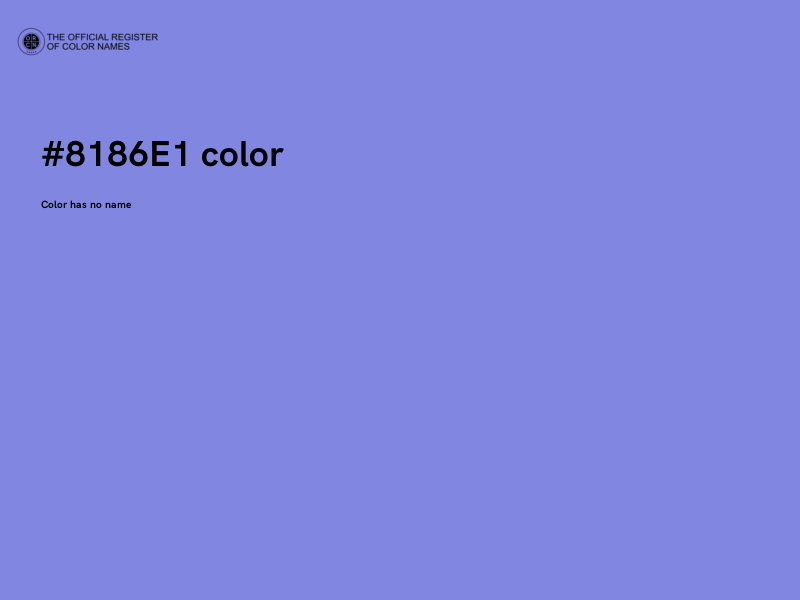 #8186E1 color image