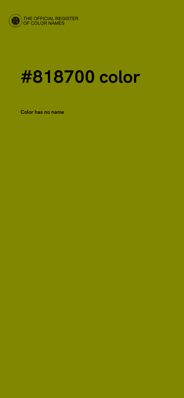 #818700 color image