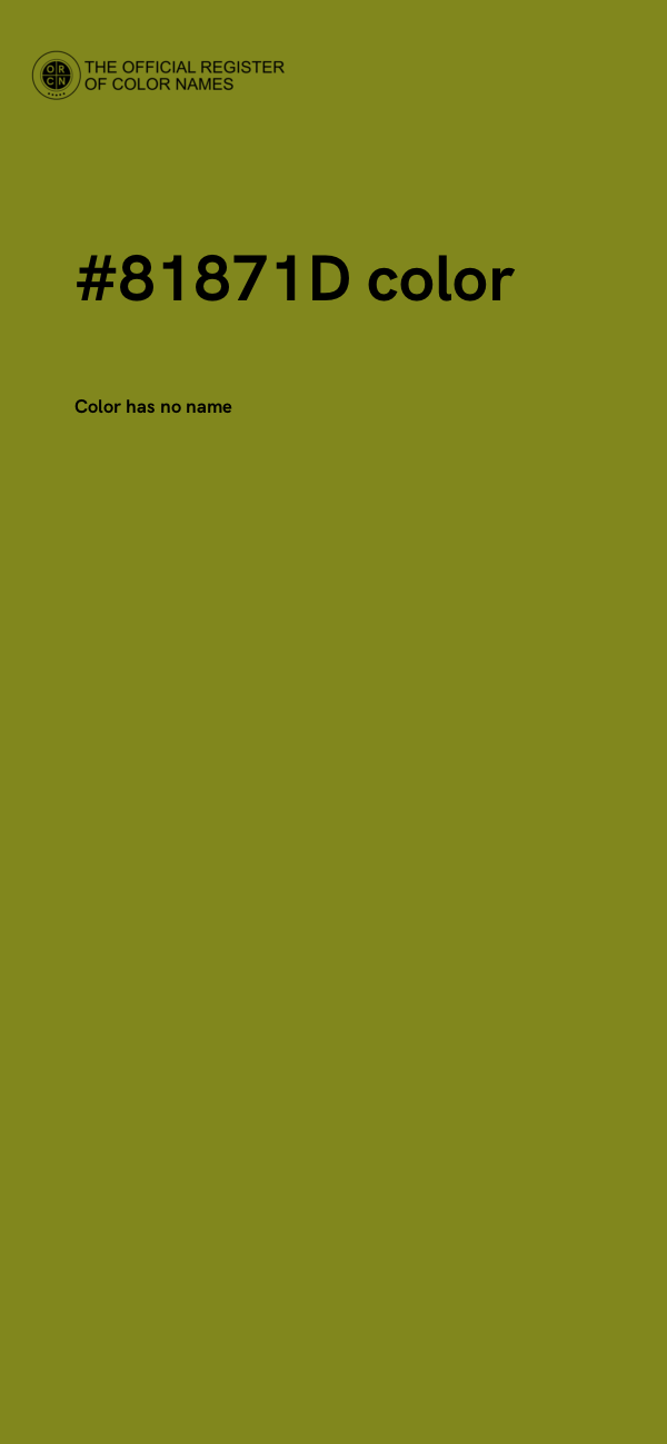 #81871D color image