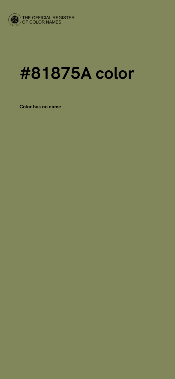 #81875A color image