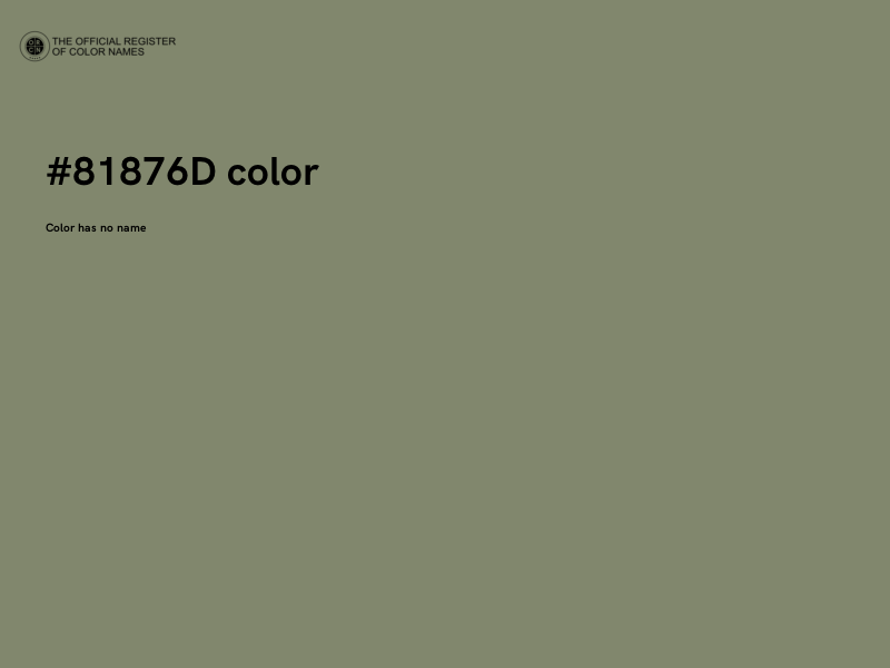 #81876D color image