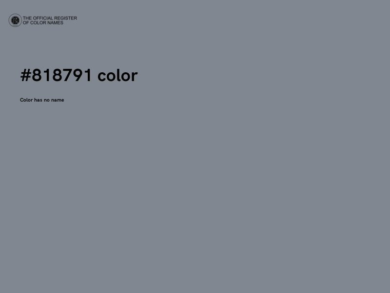 #818791 color image