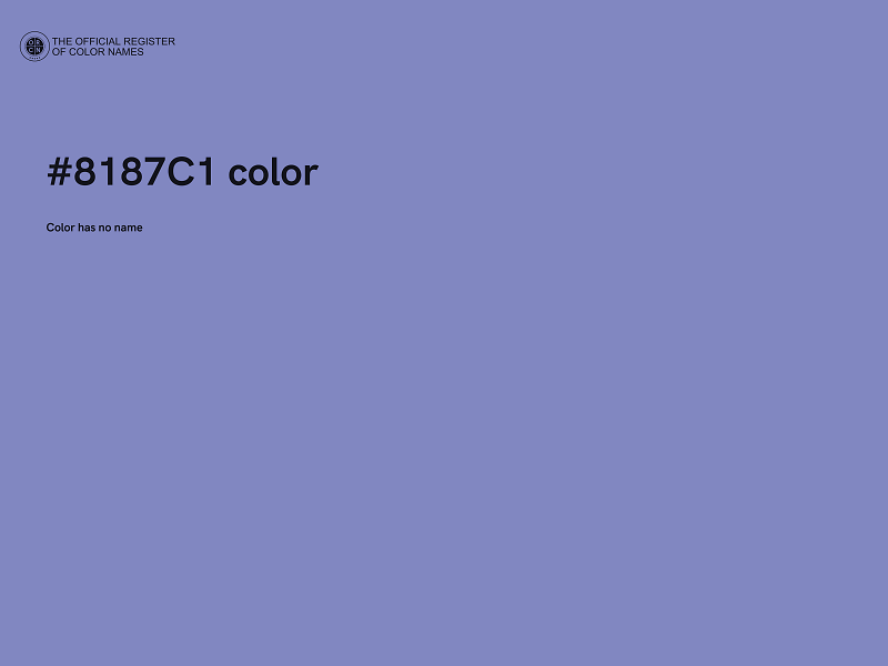#8187C1 color image