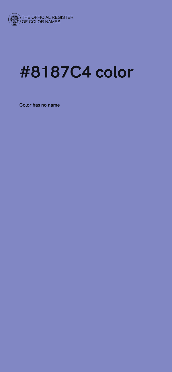 #8187C4 color image