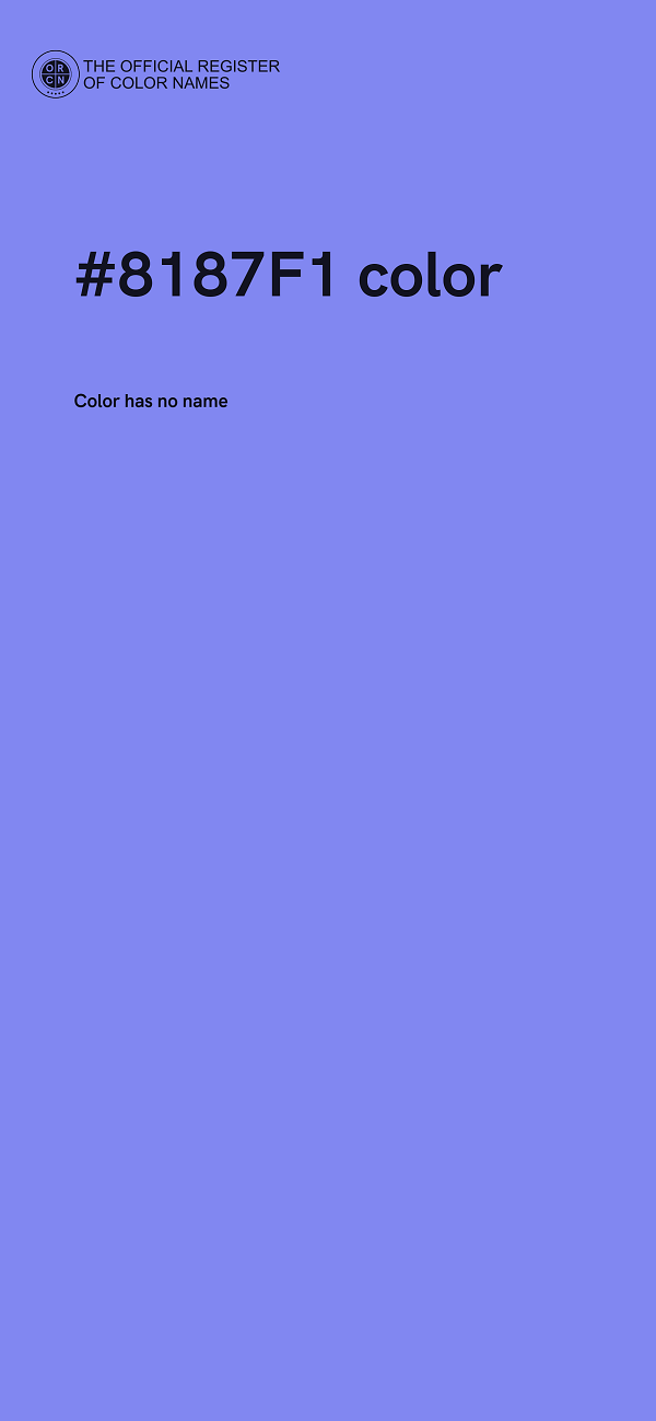 #8187F1 color image